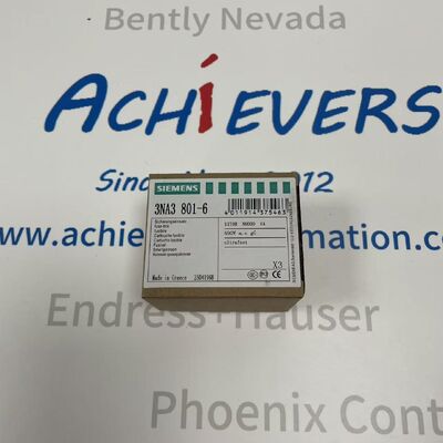 SIEMENS 3NA3801-6 collegamento di fusibile ad alta affidabilità a bassa tensione HRC (High Rupturing Capacity)