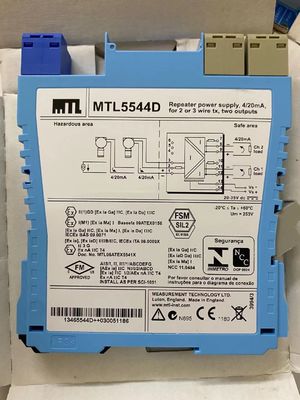 MTL5544D Ripetitore alimentazione MTL strumenti 4/20ma per 2 o 3 trasmettitori fili due uscite