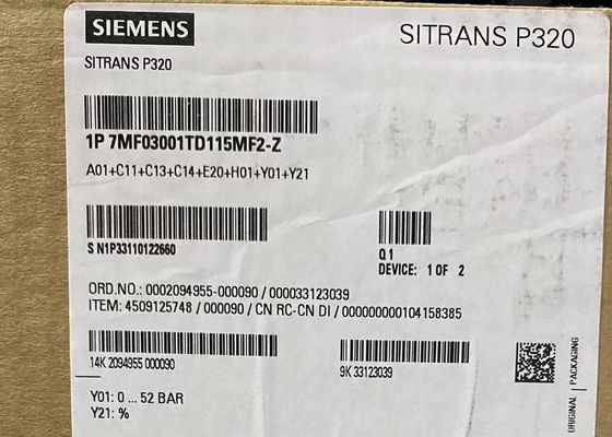 7MF0300-1TD1-5MF2-Z A00+E00+C11+H02 Trasmettitore SIEMENS per pressione di misura