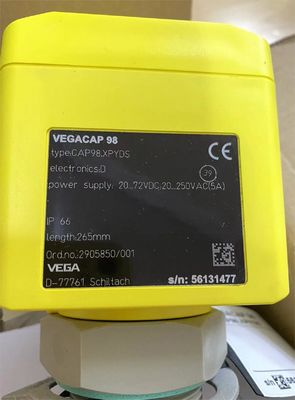 CAP98.XPYDS VEGA Regolazione del misuratore di livello Sonda a canna capacitiva libera per la rilevazione del livello