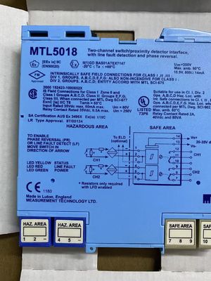MTL5018 Interfaccia del rilevatore di prossimità degli strumenti MTL Numero di canali 2