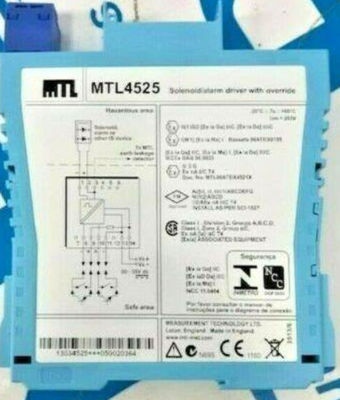 MTL4525 MTL Instruments Solenoid Alarm Driver MTL4500 Serie MTL5500
