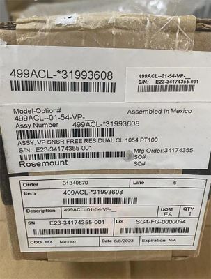 Emerson Rosemount PH Sensors 499ACL-01-54-VP 499ACL Sensore di cloro libero