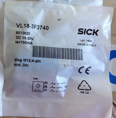 SICK VL18-3F3740 Sensore fotoelettrico retroreflettente per applicazioni industriali
