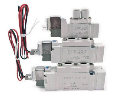 SMC SY5120-5G-01 Valvola, Sol, SY5000 SOL/VALVE, SEAL DI RUBBER Tensione nominale 24 VDC