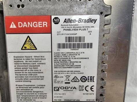 Allen-Bradley 2711P-T10C22D9P Panelview Plus 7 Performance Operator Terminal