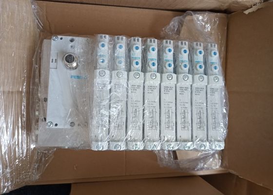 Festo Valve manifold VTUG con spina multi-pin o connessione di bus di campo VTUG-14-VRPT-B1T-Q12B-UB-Q6SU-24K+TTSC