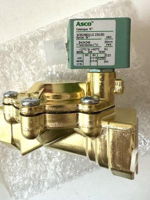 ASCO SCE238D008EMO.24/DC - Corpo in ottone, EPDM, G1/2, 2/2 NC, Serie 238 Valvole solenoidi pilota operato integrato in pilota