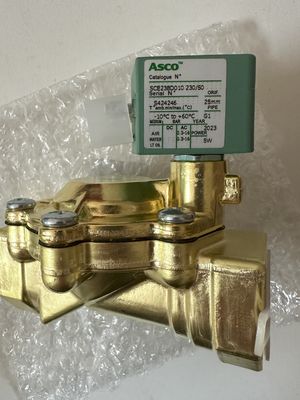 ASCO SCE238D008EMO.24/DC - Corpo in ottone, EPDM, G1/2, 2/2 NC, Serie 238 Valvole solenoidi pilota operato integrato in pilota