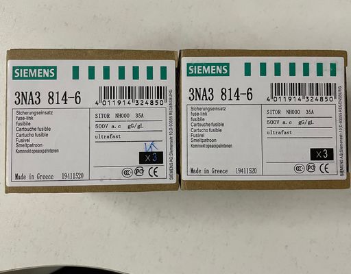 Siemens 3NA3814-6 LV HRC Fuse Element per misurare il span 30 bar e la flange ovale durante il funzionamento