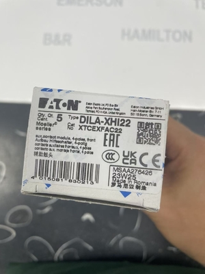 Modulo di contatto ausiliario della serie Eaton DILA-XHI22 Moeller con materiale di tenuta NBR e rilevamento della posizione del sensore Hall