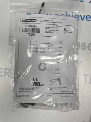 Sensore fotoelettrico completo della serie BANNER QS18VP6LLPQ8