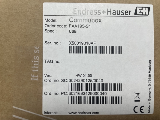 Endress Hauser Commubox FXA195-S1 modem USB/HART