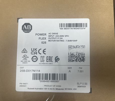 Allen-Bradley 25B-D017N114 Azionamento a frequenza regolabile con ± 10V 0...20 mA Intervallo di uscita Velocità del processore 1,4 GHz