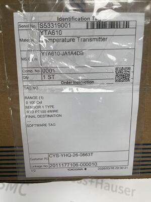 Trasmettitore di temperatura YOKOGAWA YTA610-JA1A4DB