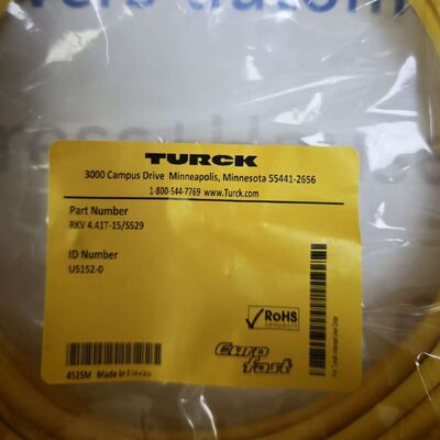 Turck RKV 4.41T-15S529 M12 Single-End Cordset.