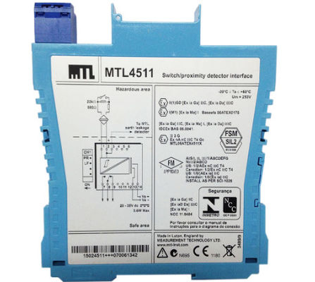 MTL4511 MTL Instruments Switch/Proximity Detector Interfaccia a 1 canale, con rilevamento di guasti di linea