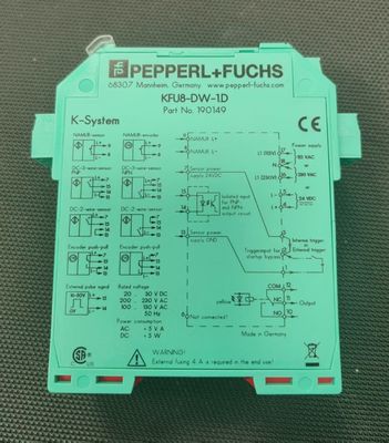 Controllo della velocità di rotazione KFU8-DW-1.D di Pepperl + Fuchs con frequenza di commutazione ≤ 10 Hz e dimensione bersaglio 0,3 mm
