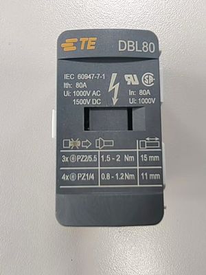 TE Connectivity / Entrelec DBL80 Blocchi di distribuzione di potenza Errore di linearità 0,1% Frequenza di commutazione ≤ 10 Hz Standard industriale