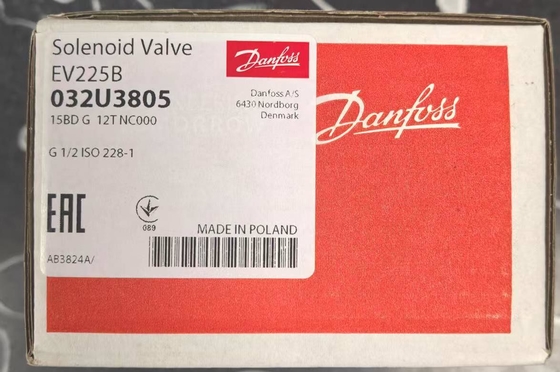 Elettrovalvola Danfoss, EV225B, Funzione: NC, G, 1/2, 3 m³/h, PTFE 032U3805