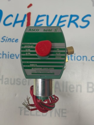 ASCO 8321G001 125DC Elettrovalvola a solenoide a 3 vie in ottone da 1/4 di pollice