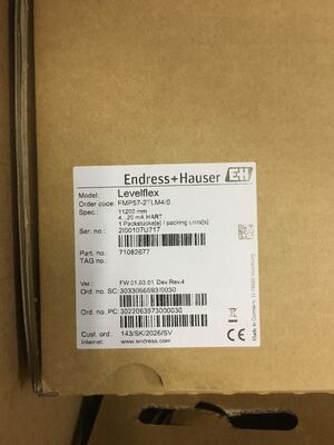 E+H FMP57-2TLM4/0 Trasmettitore di livello radar a onde guidate Levelflex